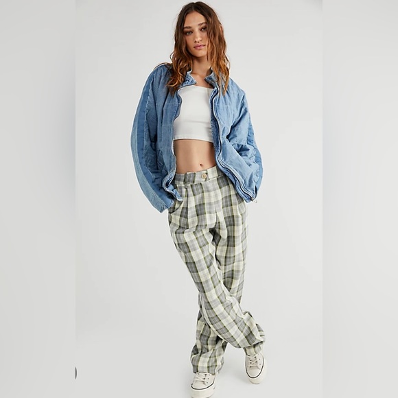 Free People Quilted indigo Dolman Denim Jacket - Picture 6 of 6